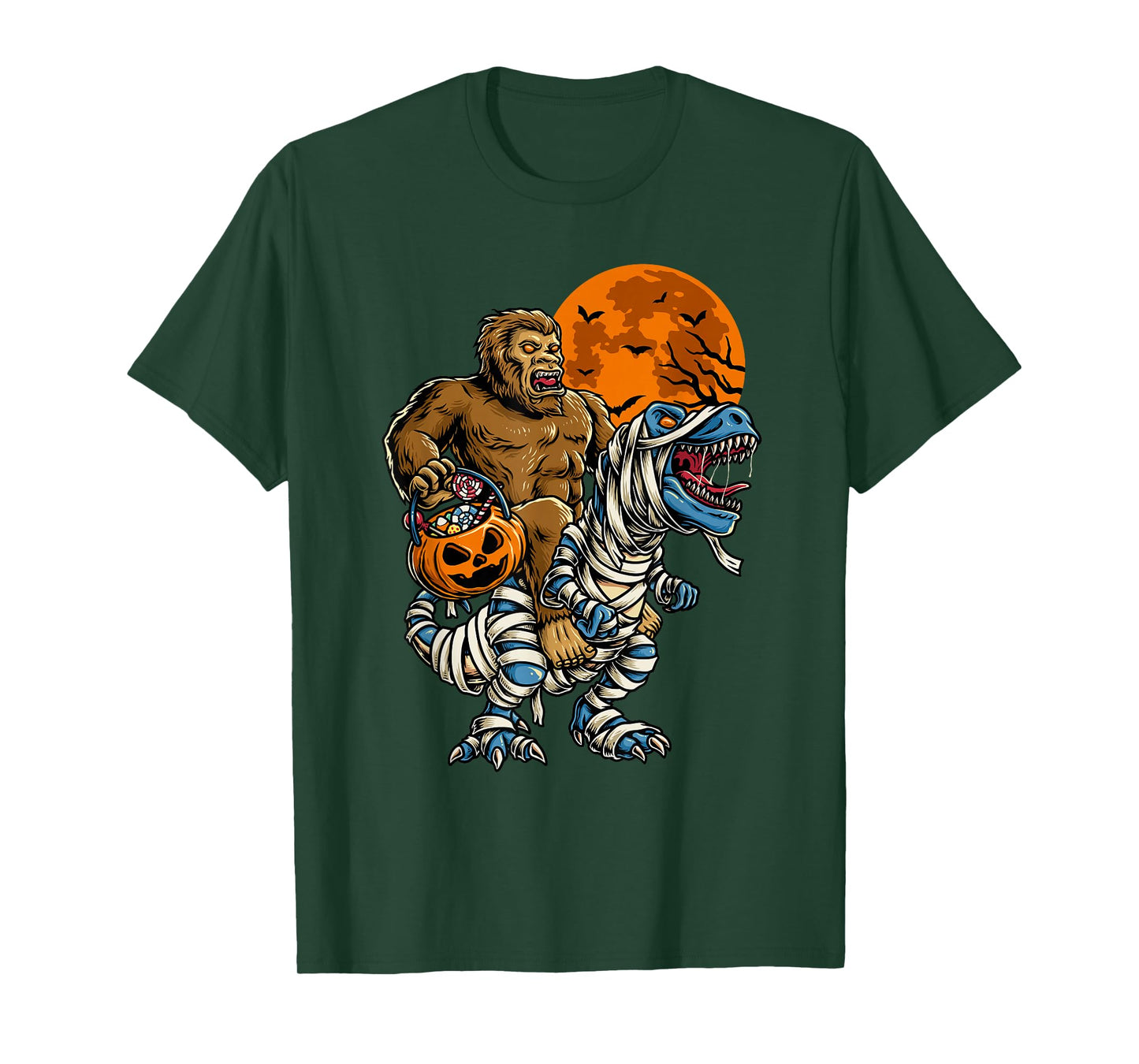 Bigfoot Dinosaur Halloween Costume T Rex Boys Kids T-Shirt
