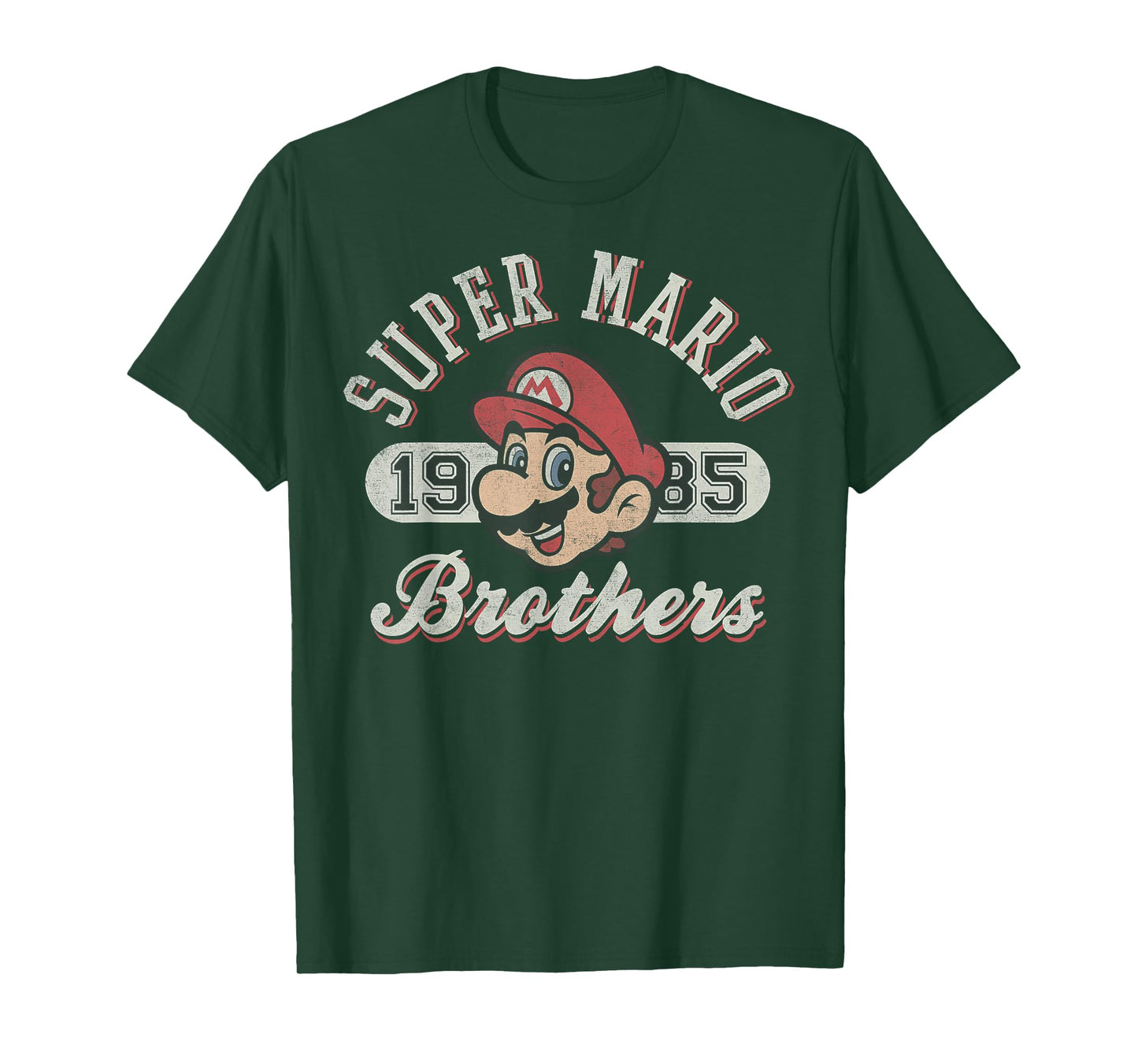 Super Mario Bros 1985 Face Vintage Logo Graphic T-Shirt