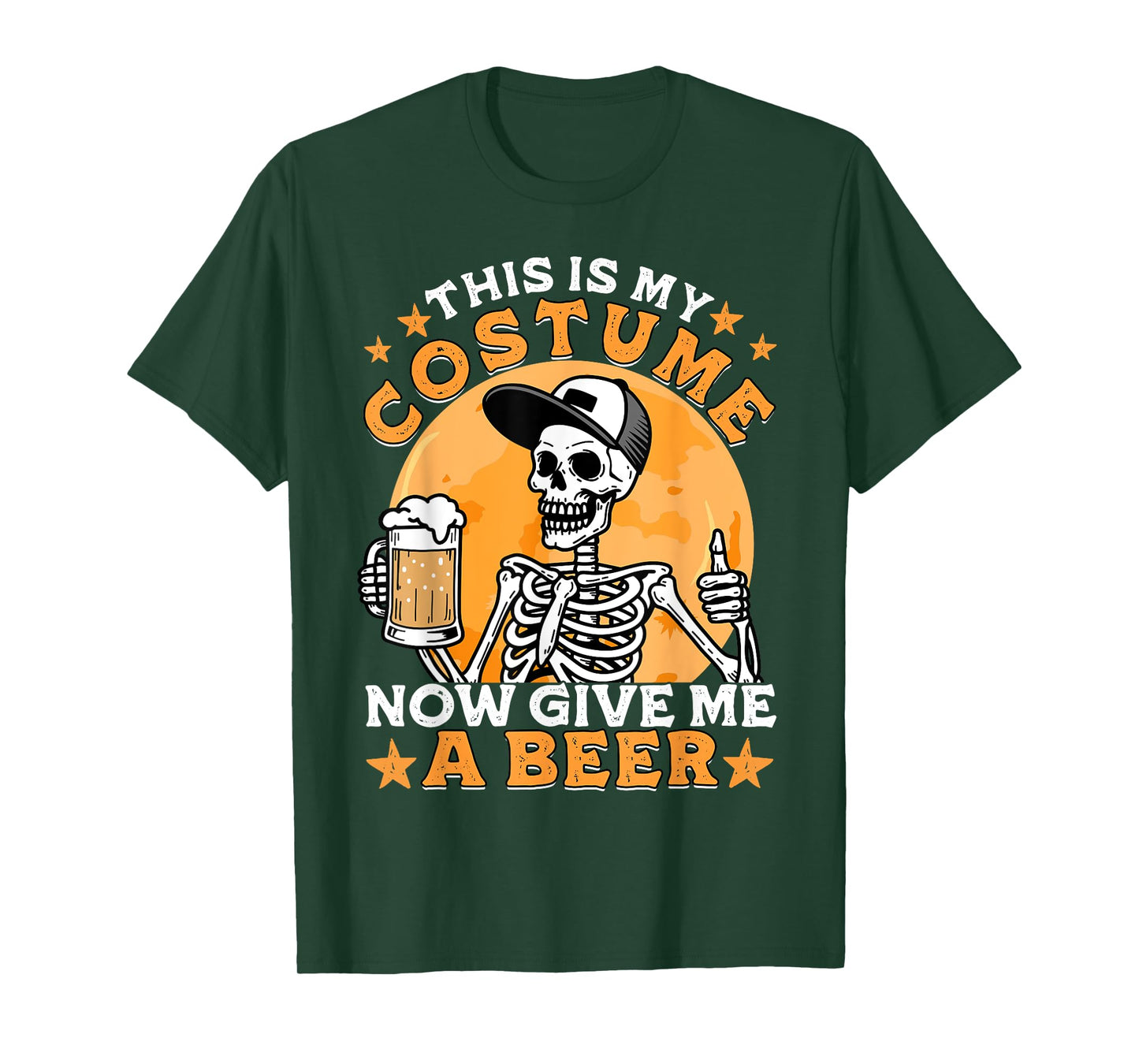 This is My Costume Give Me Funny Skeleton Halloween Dad Men T-Shirt