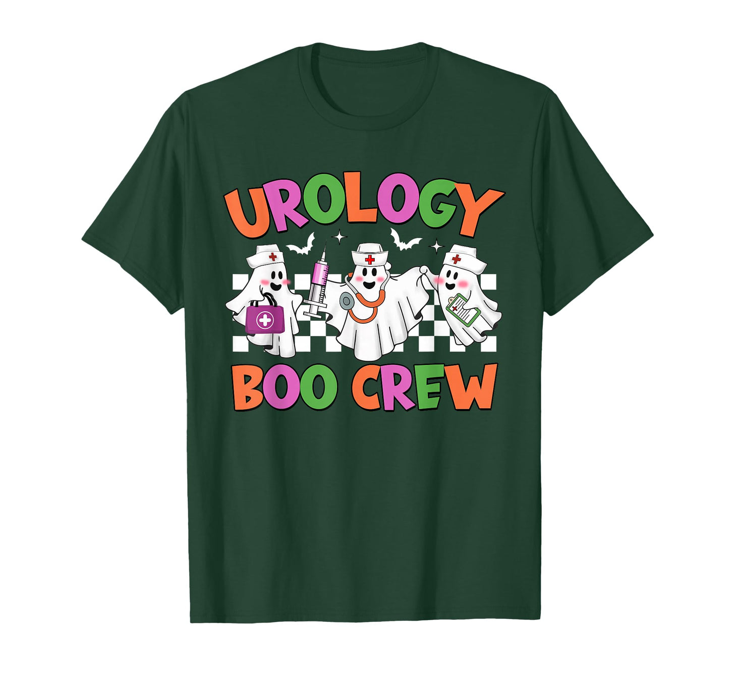 Retro Urology Boo Crew Urology Nurse Halloween Costumes T-Shirt