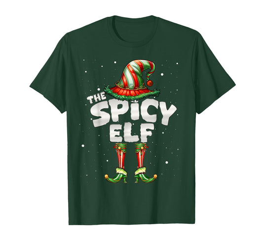 Spicy Elf Family Matching Group Christmas T-Shirt