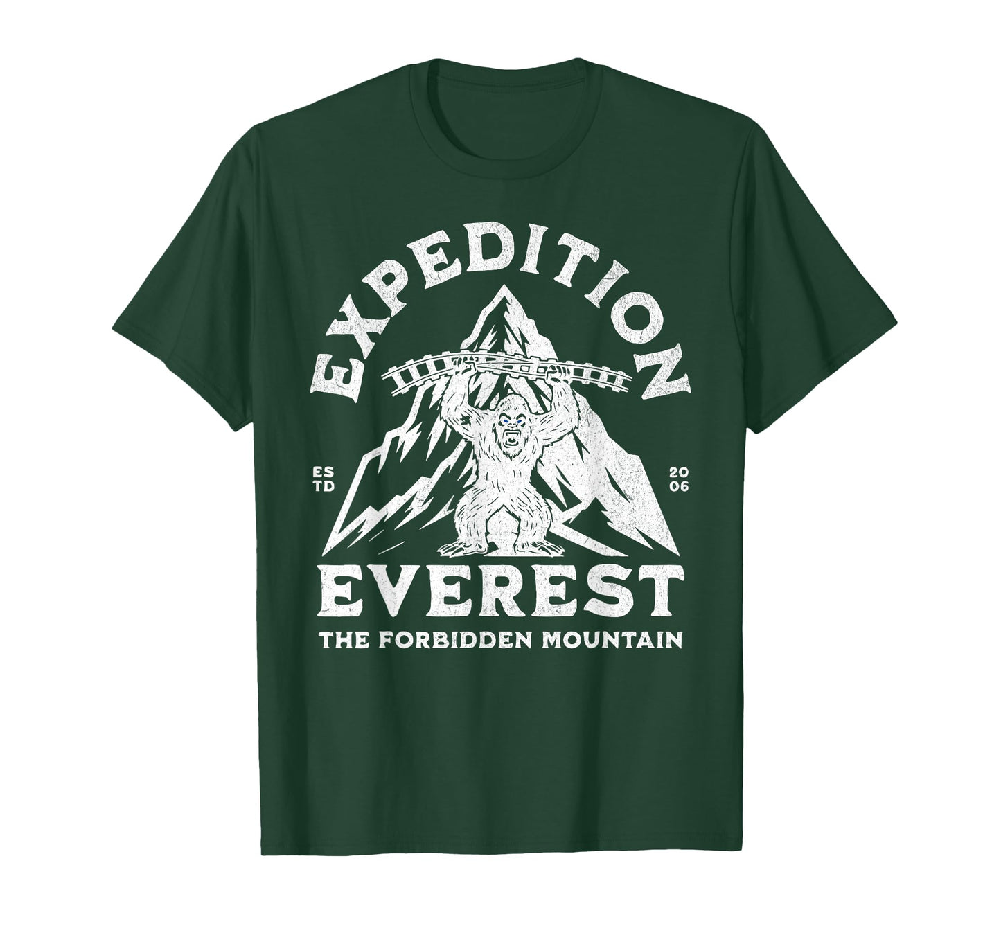 Expedition Everest, Yeti Snow Monster, Roller Coaster Ride T-Shirt