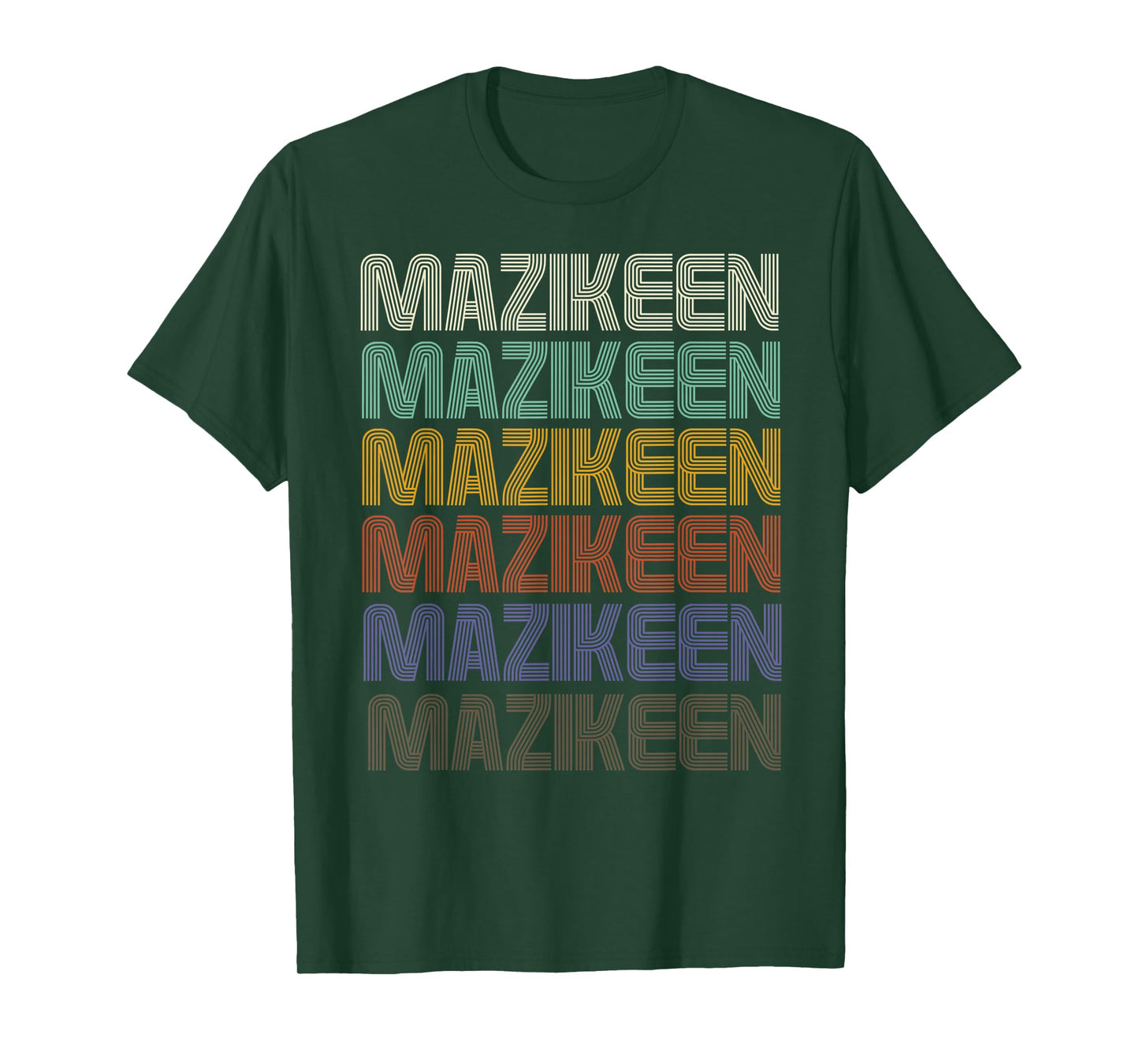 MAZIKEEN First Name Retro Vintage 90s Stylet T-Shirt