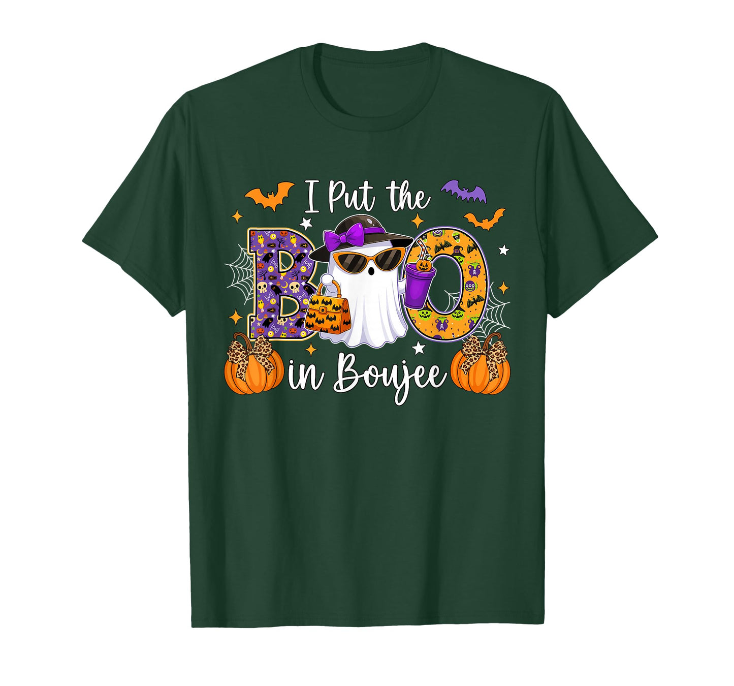 I Put The Boo In Boojee Cute Ghost Halloween Women Men Kids T-Shirt