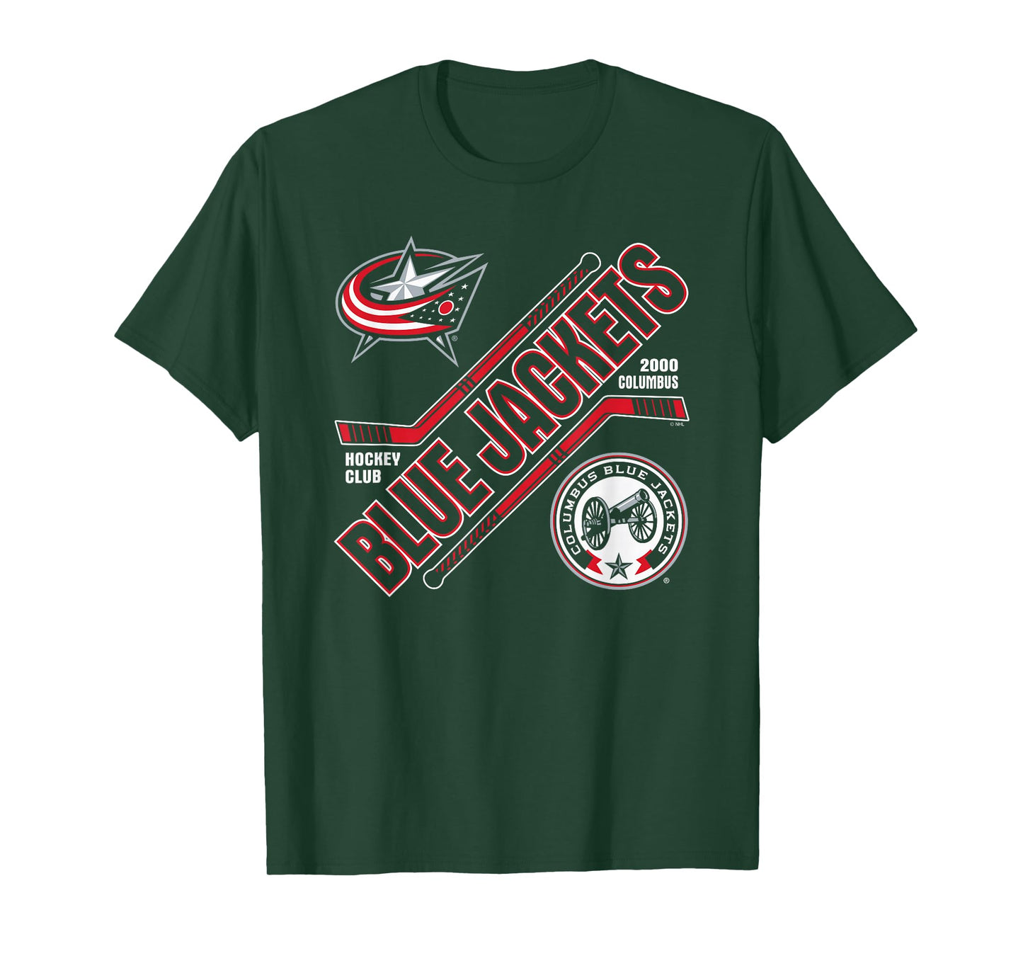 Columbus Blue Jackets Force Navy Officially Licensed T-Shirt