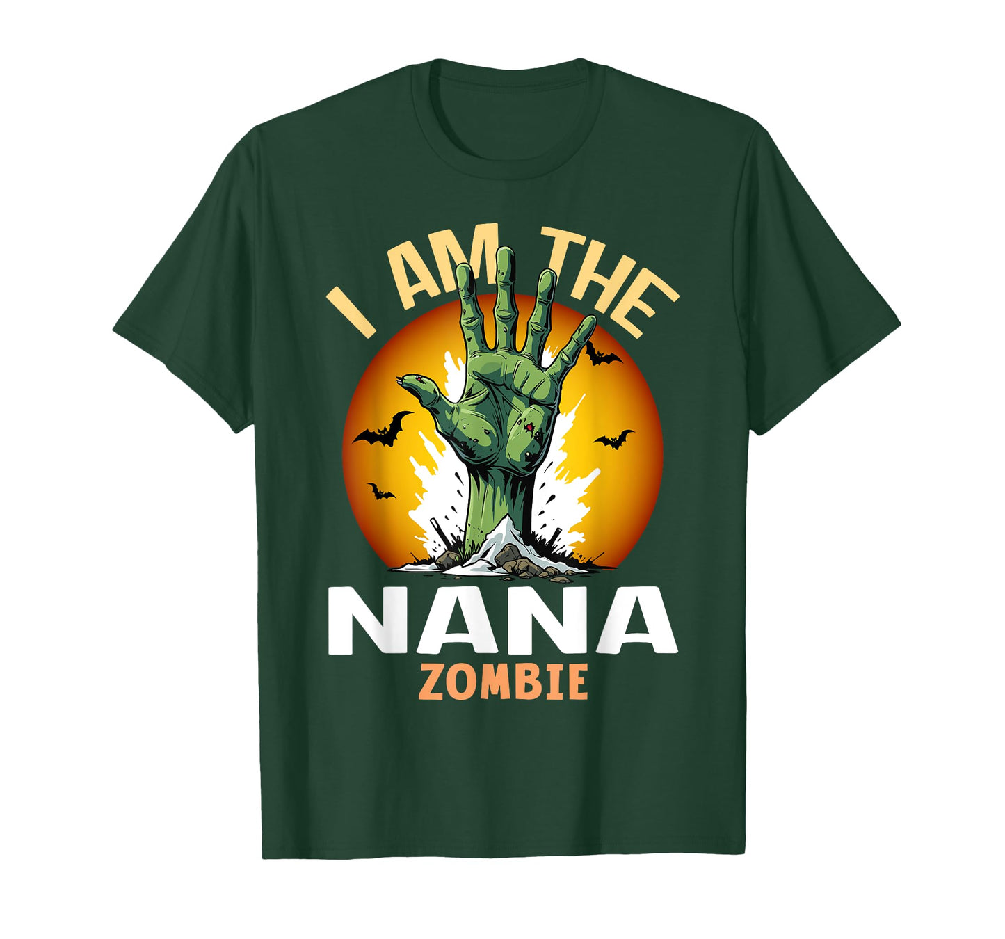 Halloween Matching Nana Zombie Costume T-Shirt