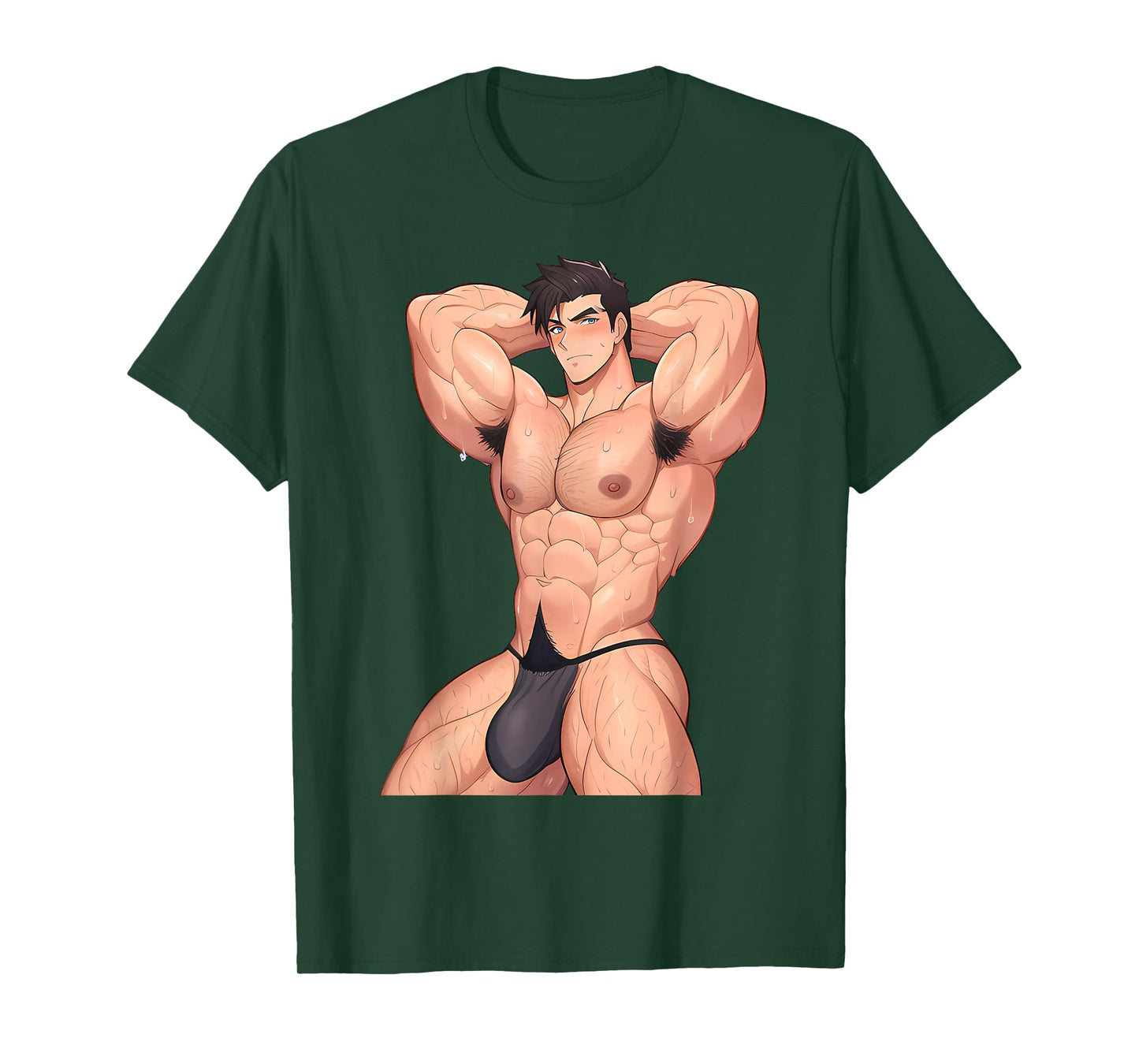 Bara Tiddies Barazoku Sexy Gay Male Art Erotic Bulge Yaoi T-Shirt