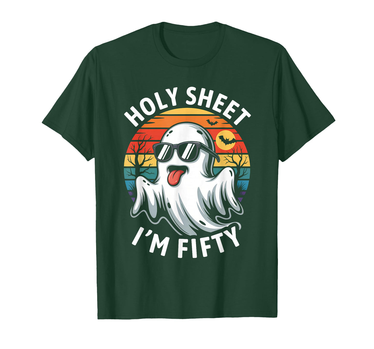 Birthday Halloween 50th Ghost Holy Sheet I'm Fifty T-Shirt