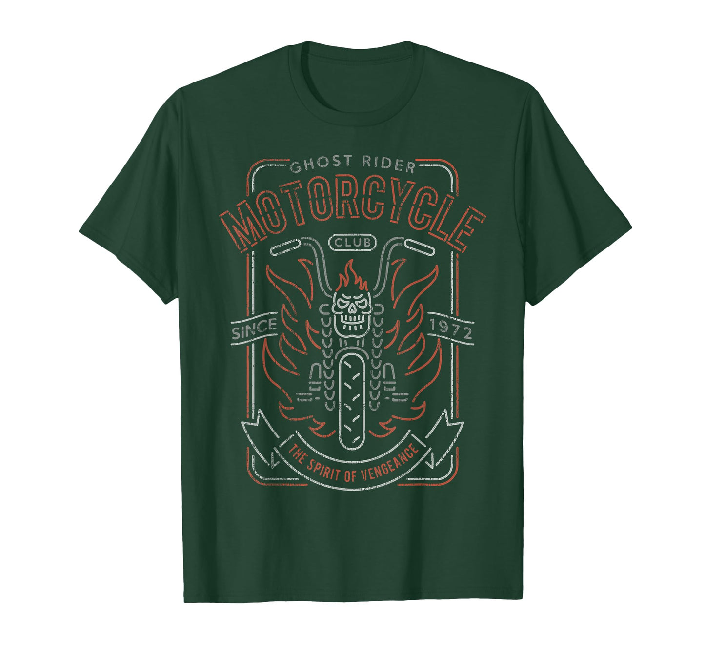 Marvel Ghost Rider Motorcycle Club Since 1972 T-Shirt