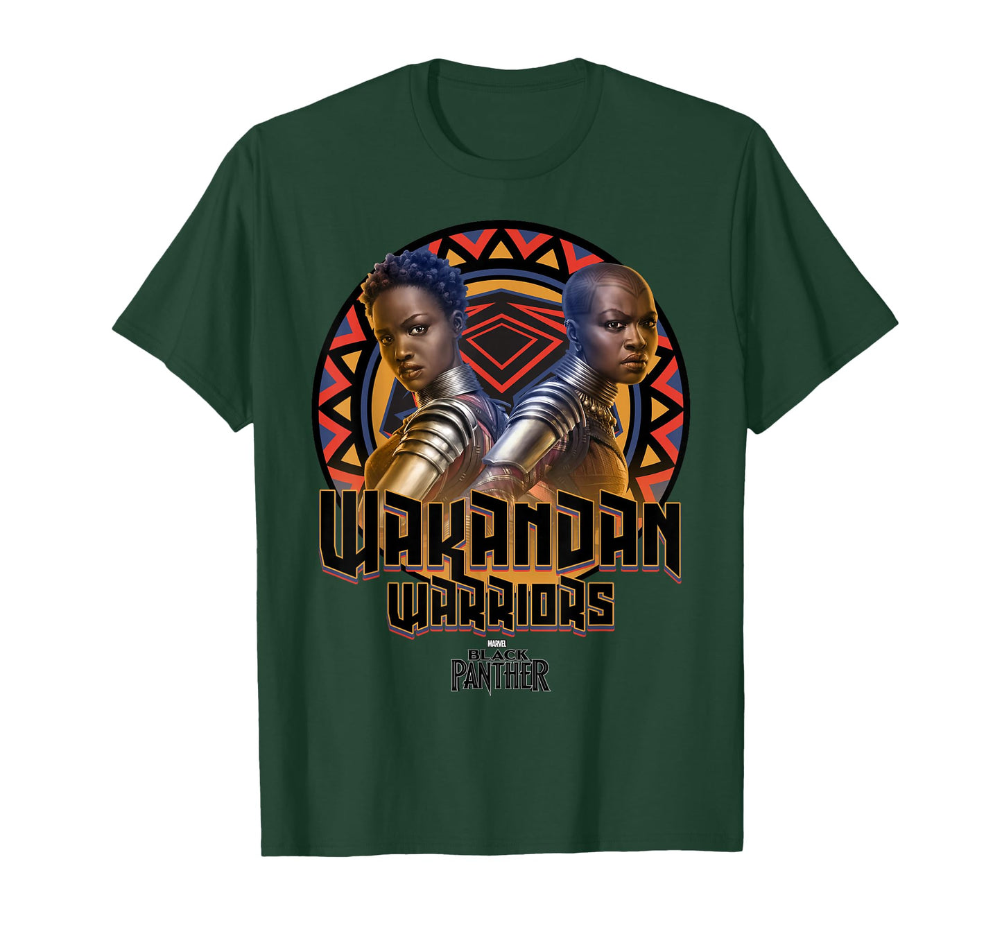 Marvel Black Panther Movie Warrior Circle Graphic T-Shirt T-Shirt