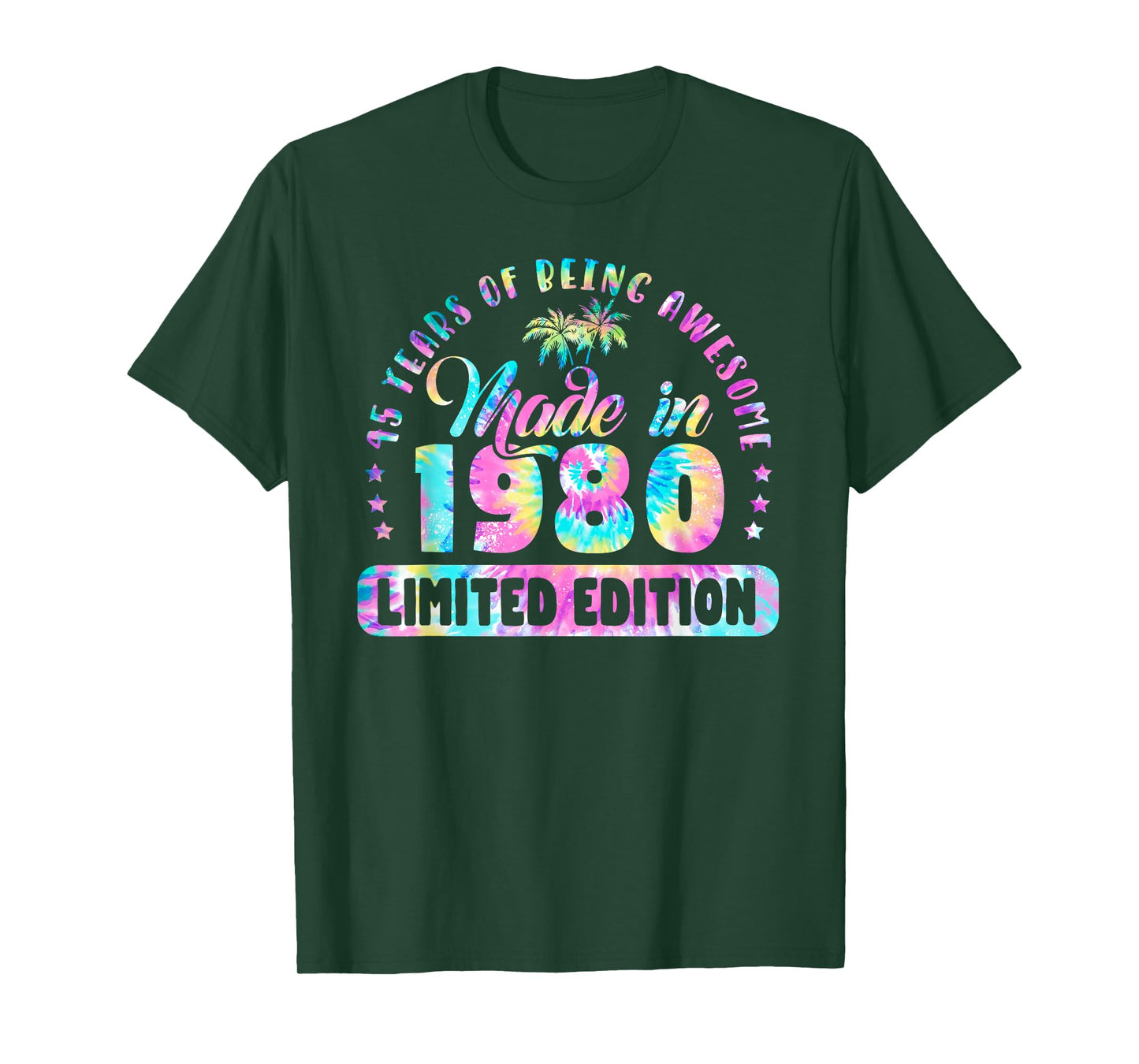Made In 1980 Limited Edition 45 Birthday Gifts 45 Year Old T-Shirt