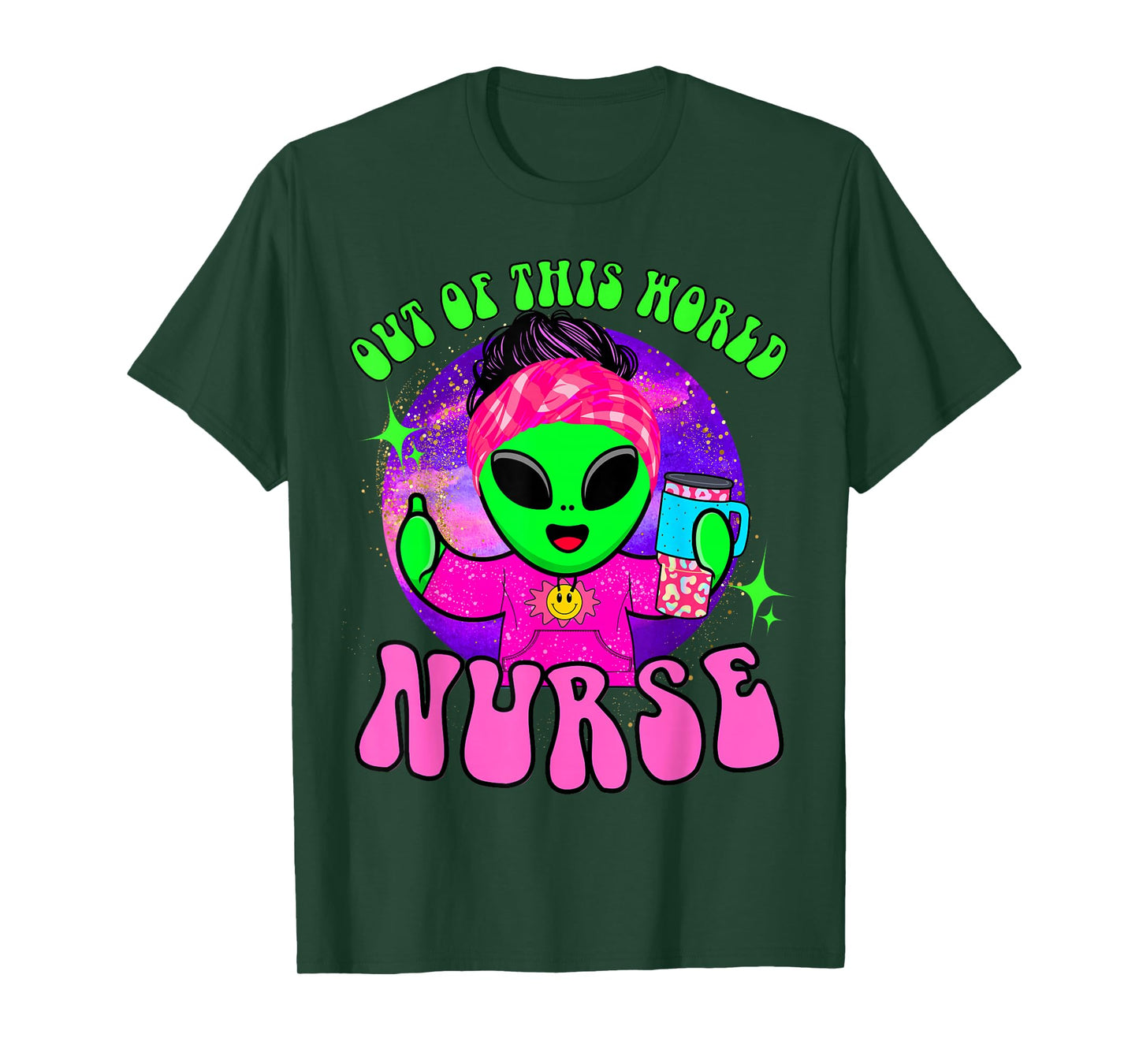 Out of this world funny alien space nurse nursing RN medical T-Shirt