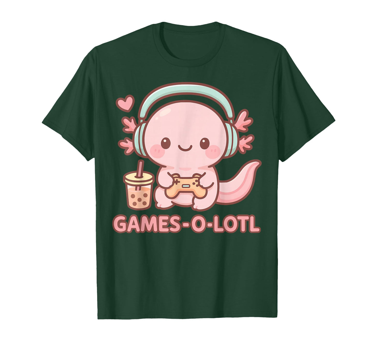 Gamesolotl Axolotl Gamer Gaming Anime T-Shirt