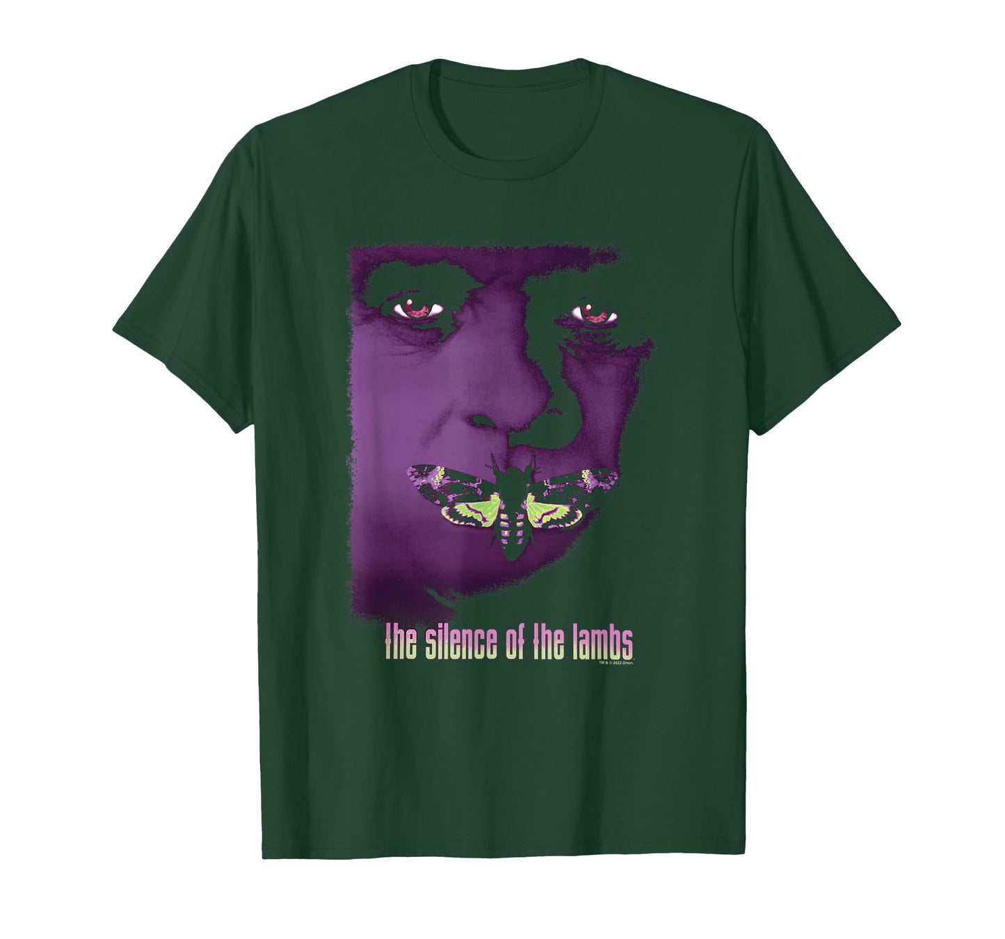 The Silence Of The Lambs Hannibal Lecter Purple Moth Poster T-Shirt