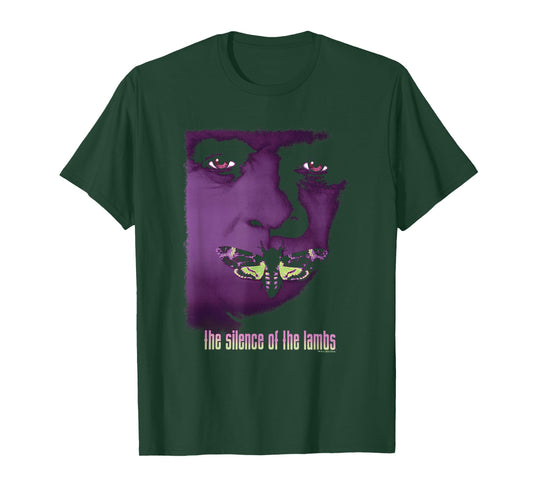 The Silence Of The Lambs Hannibal Lecter Purple Moth Poster T-Shirt