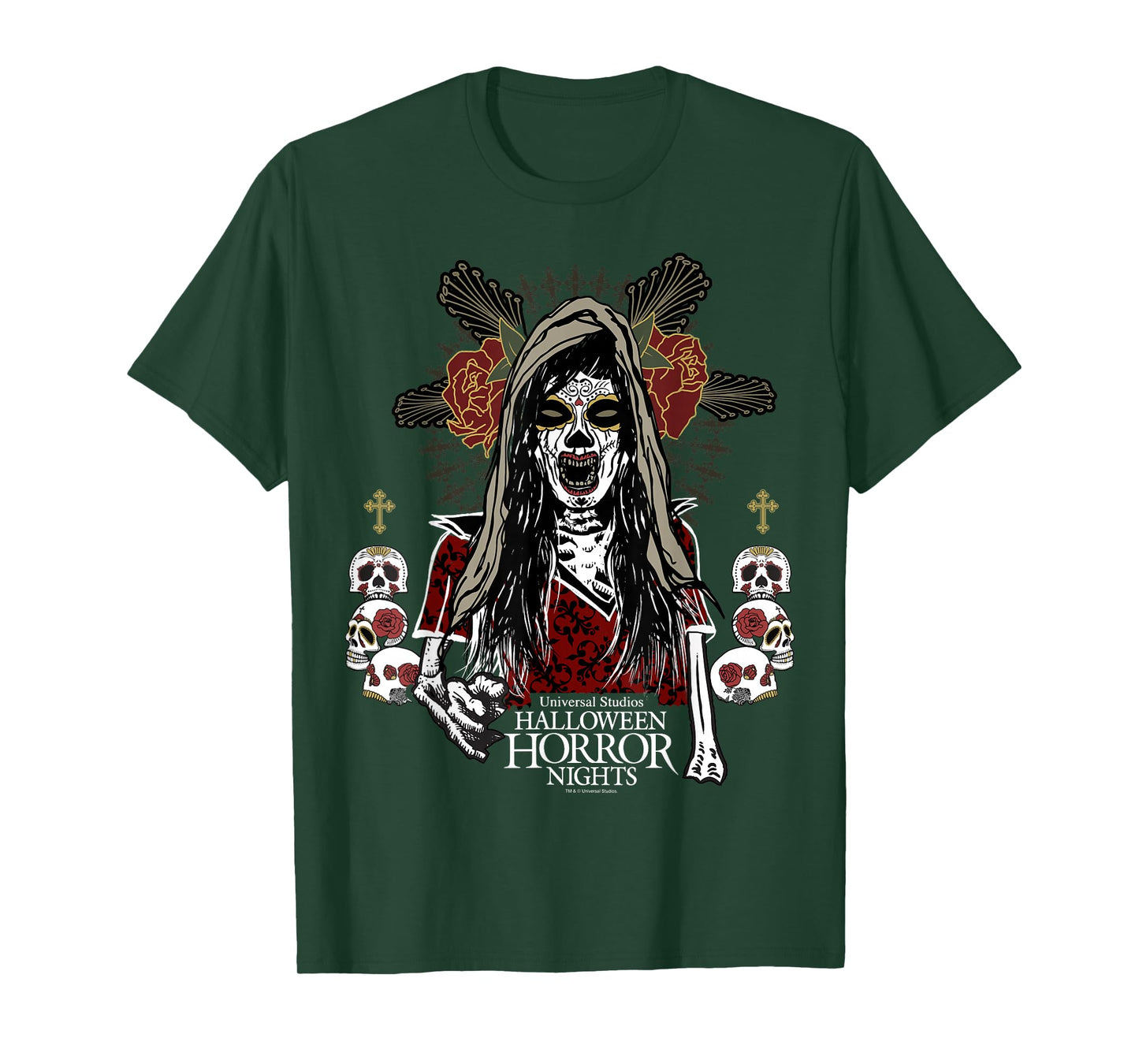 Halloween Horror Nights Day of The Dead Dia De Los Muertos T-Shirt