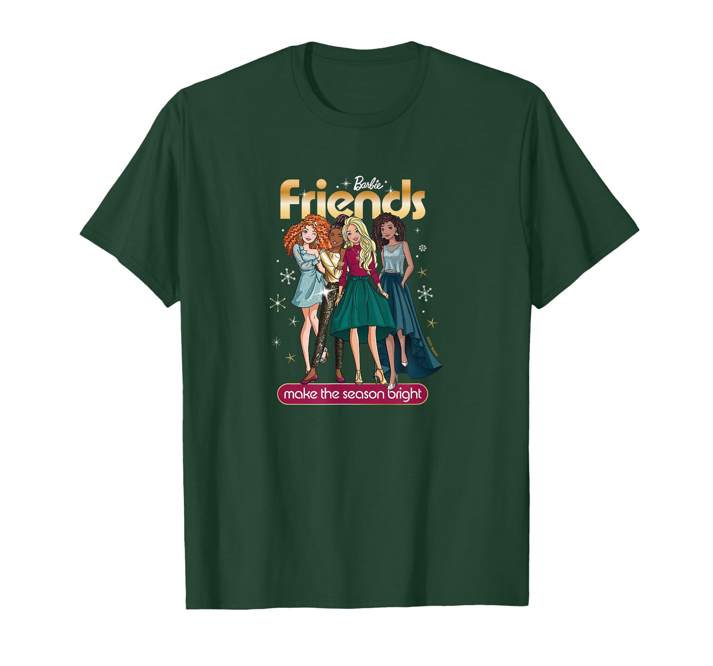 Barbie - Christmas - Friends Season Bright T-Shirt