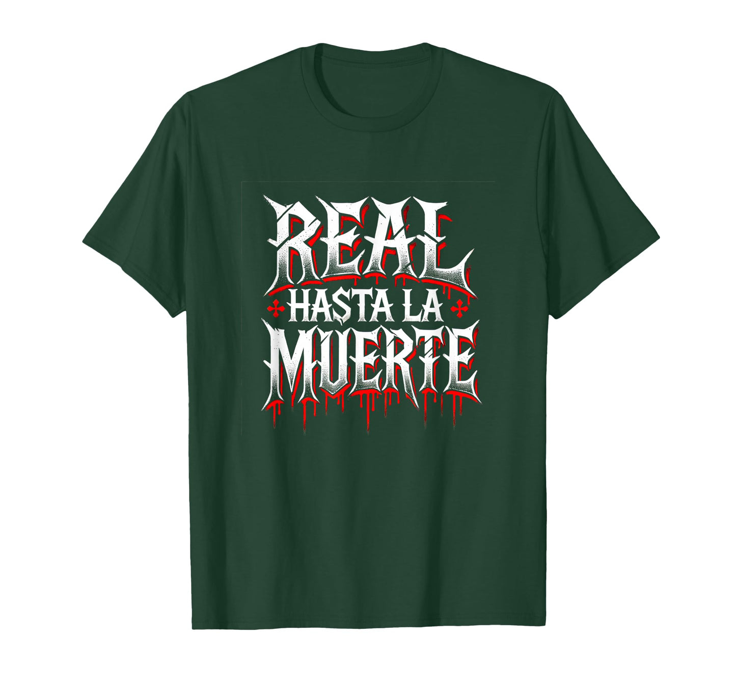 Llego El Boricua Real Hasta La Muerte T-Shirt - Unisex-Adults, Black, Small