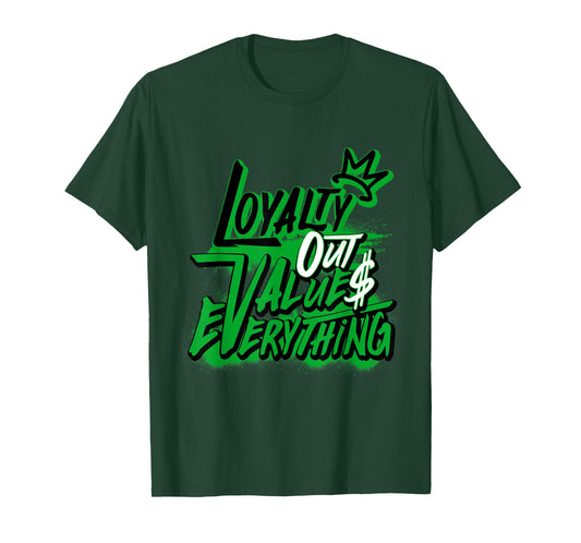 Retro Pine Green 3s Shoes Loyalty Out Value 3 Pine Green T-Shirt