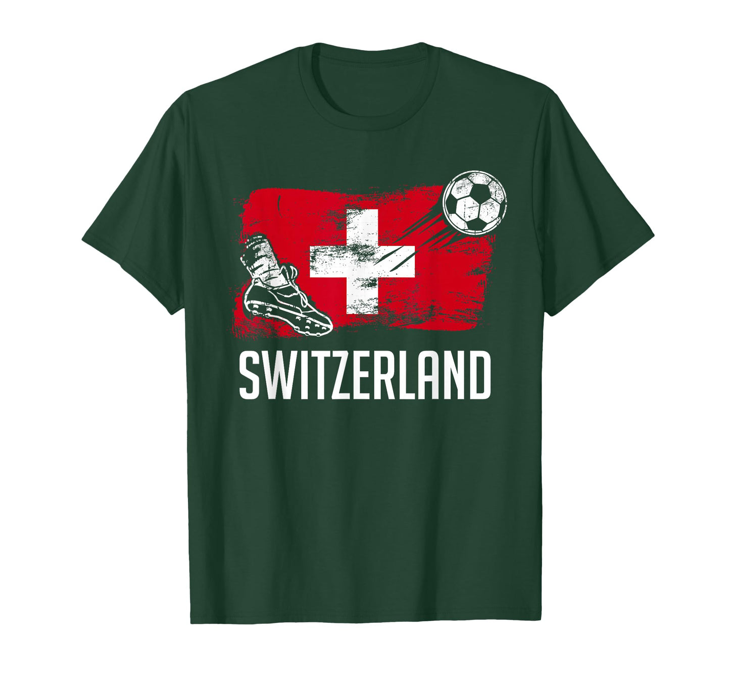 Switzerland Flag Jersey Swiss Soccer Team Swiss T-Shirt