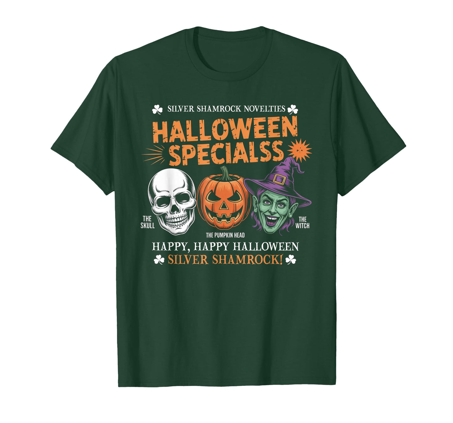 Funny Silver Shamrock Novelties Halloween Specials T-Shirt