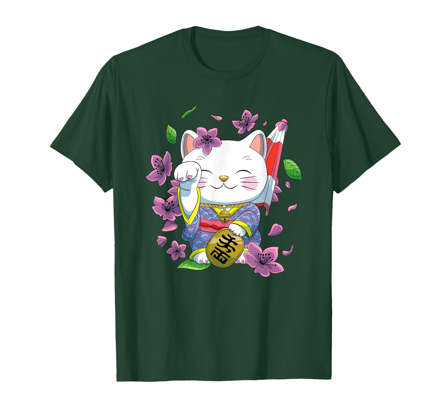 Japanese Maneki Neko Lucky Cat T-Shirt