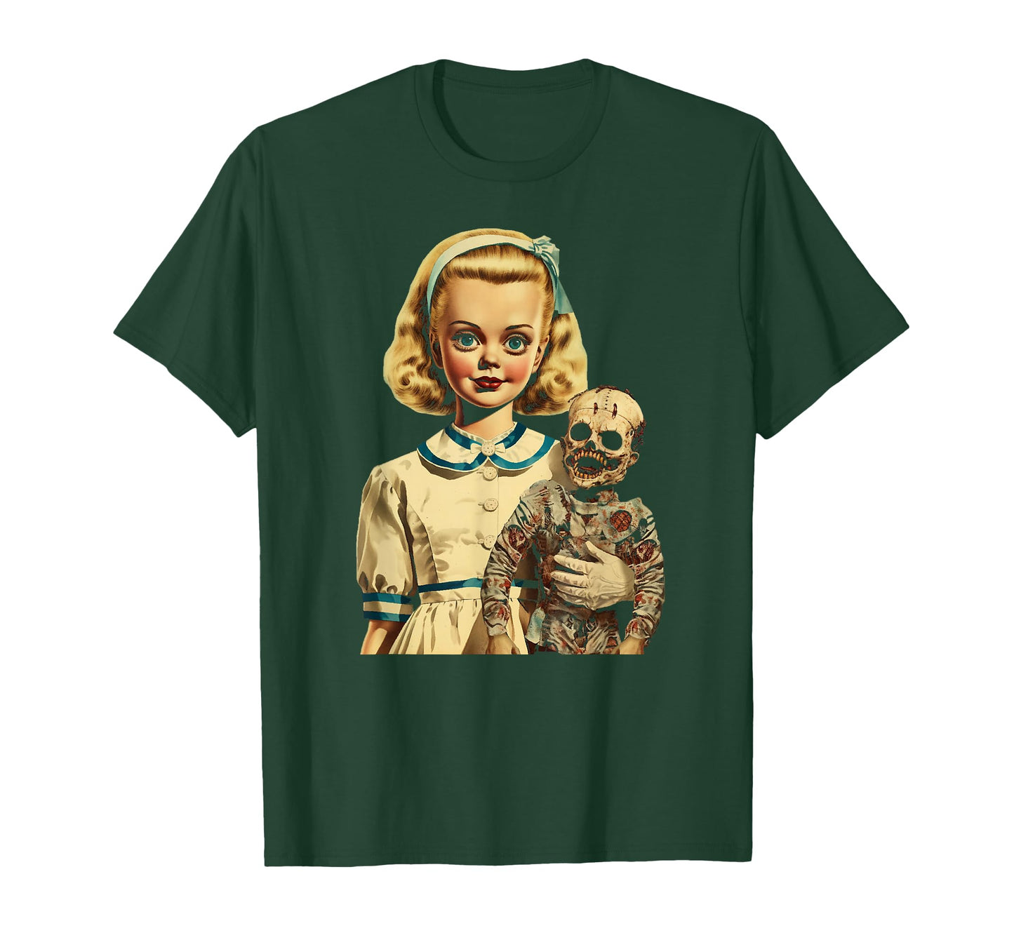 Creepy Girl With Her Even Creepier Doll T-Shirt