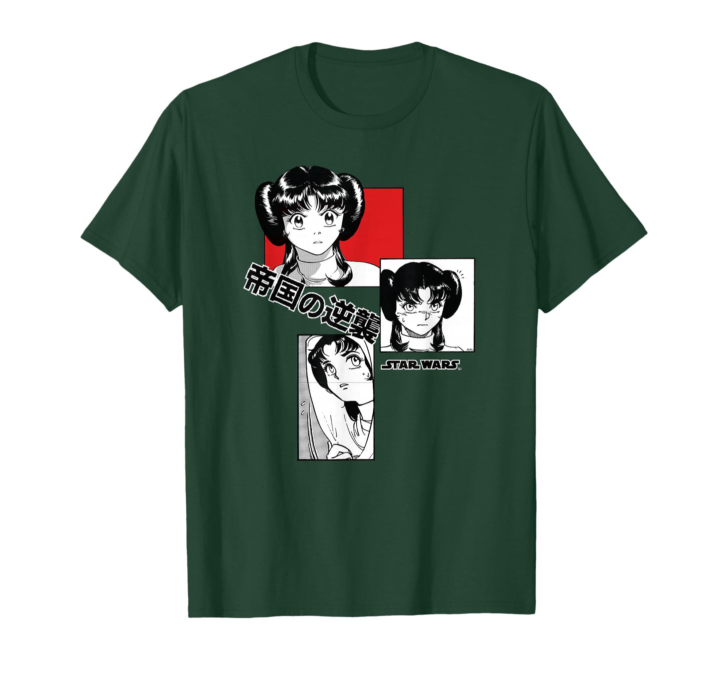 Star Wars Princess Leia Japanese Anime Manga Comic T-Shirt