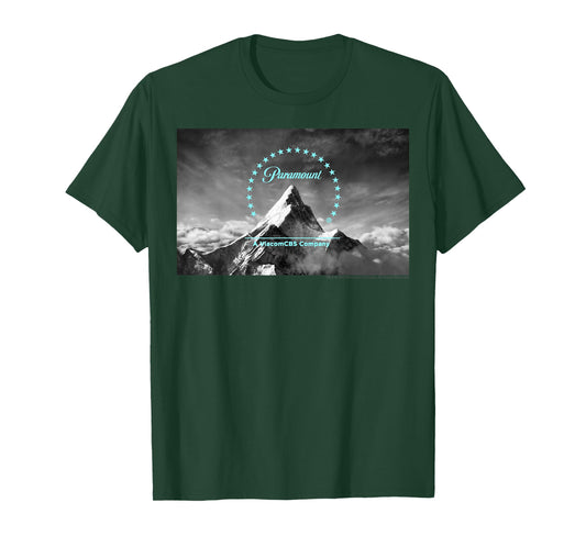 Paramount Neon Blue Logo Scenery T-Shirt