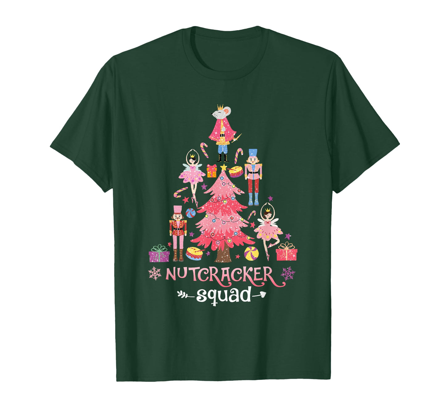 Christmas Nutcracker Squad Ballet Dance Women Kids Girls T-Shirt