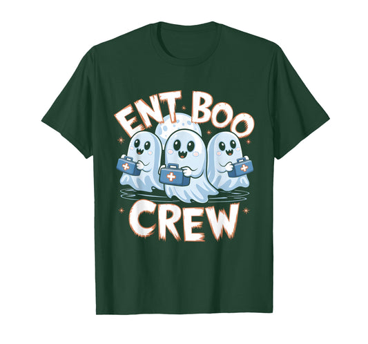 Spooky ENT Boo Crew Halloween Nurse Practitioner T-Shirt