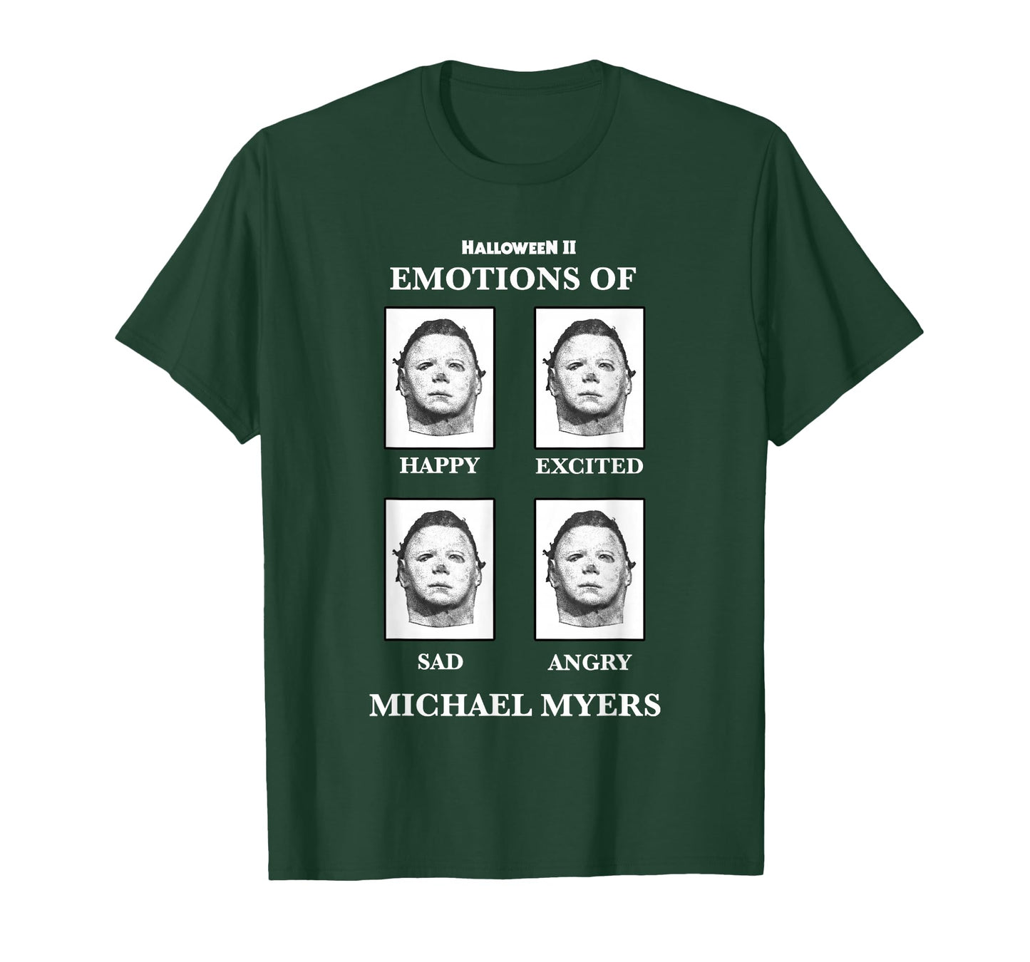 Halloween 2 Emotions of Michael Myers T-Shirt