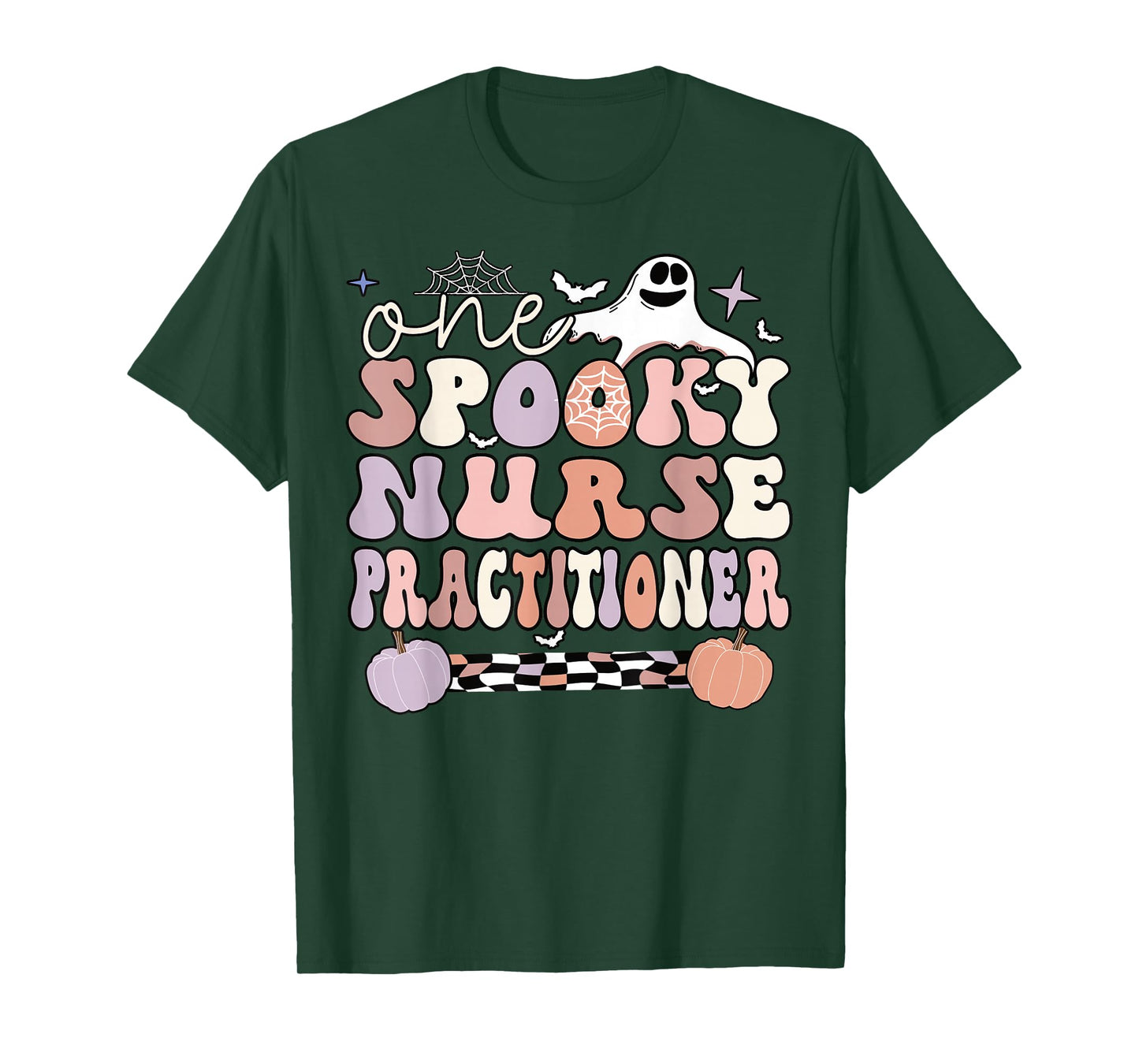 Spooky Nurse Practitioner Halloween Nursing Practitioner T-Shirt