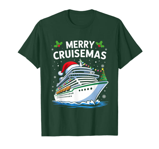 Merry Cruisemas Matching Family Christmas Cruise Xmas Pajama T-Shirt