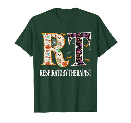 RT Halloween Respiratory Therapist Halloween RT Nurse T-Shirt