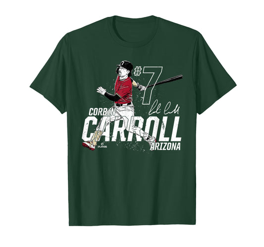 Dynamic Pose Corbin Carroll Arizona Baseball MLBPA T-Shirt