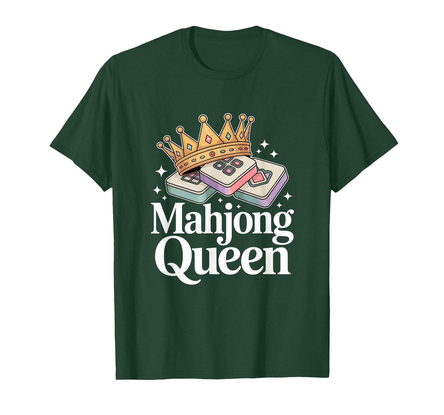 Funny Mahjong Mahjong Queen Cool Playing Mahjong T-Shirt