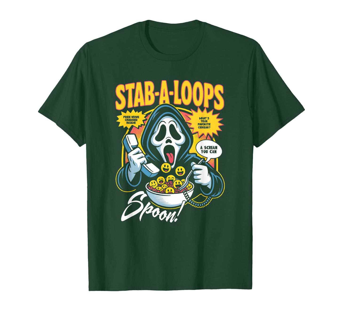Stab-A-Loops Horror Cereal Box Halloween T-Shirt