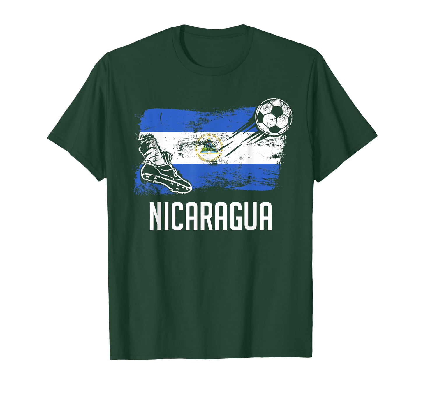 Nicaragua Flag Jersey Nicaraguan Soccer Team Nicaraguan T-Shirt