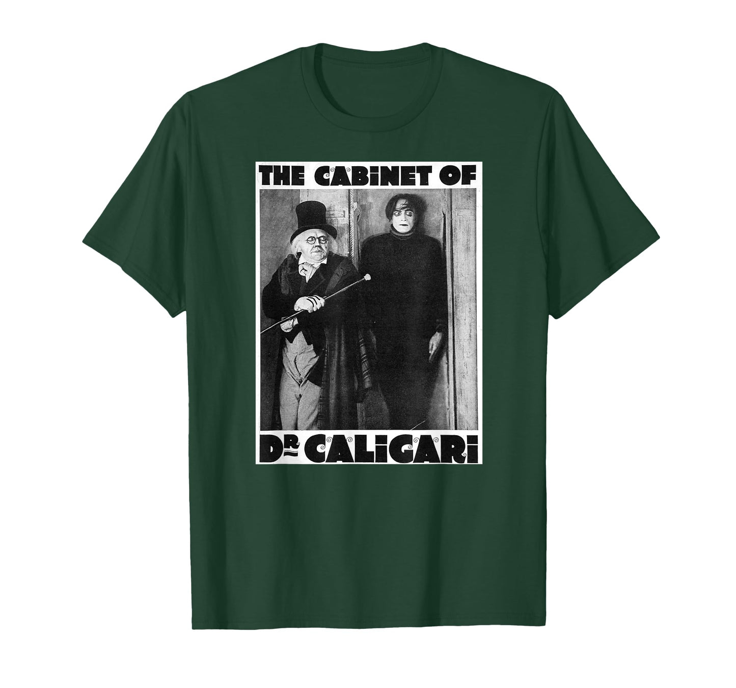 Dr Caligari Halloween Monster Poster Vintage Horror Movie T-Shirt
