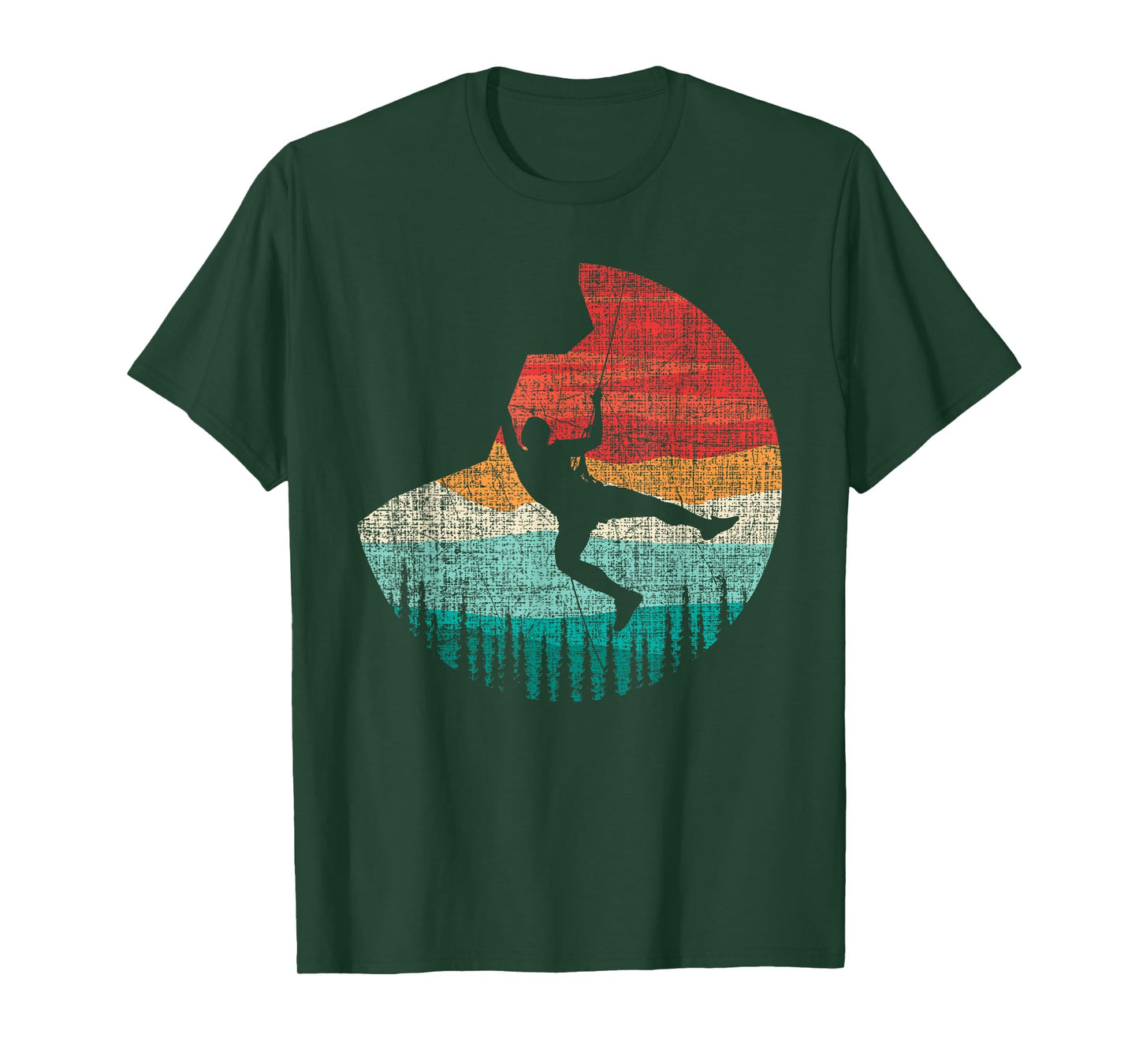Vintage Retro Rock Climber & Rock Climbing T-Shirt