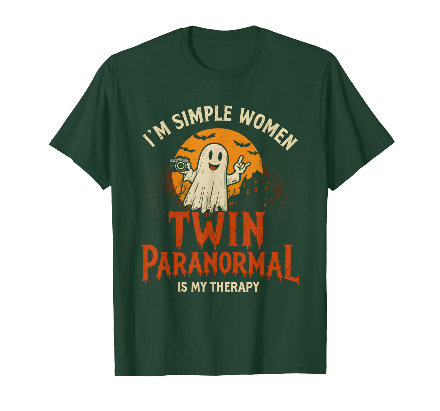 I'm a Simple Woman Twin Paranormal is My Therapy Gosh T-Shirt