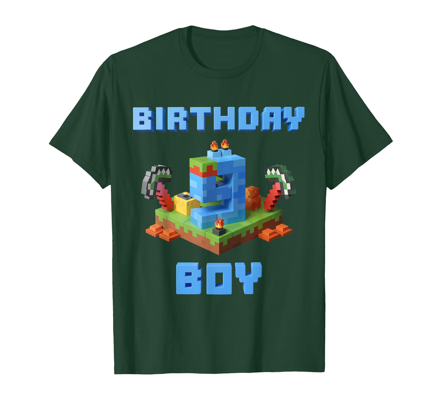 Fun 9th Birthday Pixel Art Video Game 9 Years Old Bday Boys T-Shirt