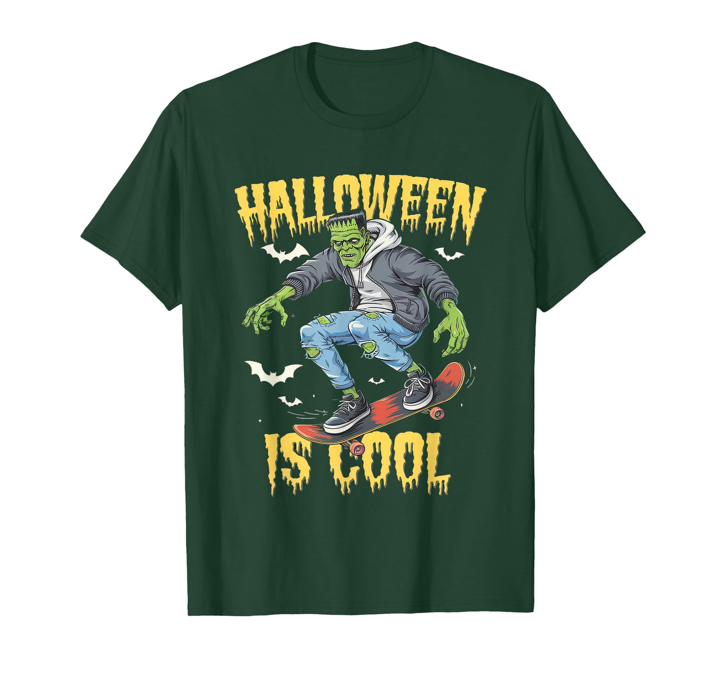 Halloween is Cool Tshirt Women Men Frankenstein Monster T-Shirt