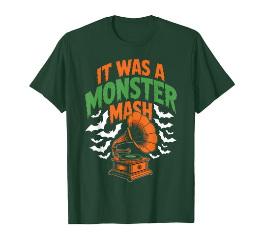 It was A Monster Mash Retro Halloween Party Music Vibe T-Shirt