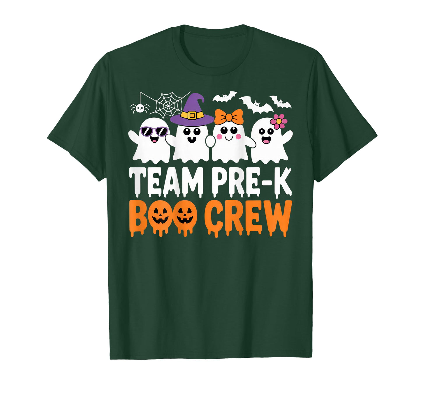 Team Pre-K Boo Crew Cute Halloween Ghosts For Teachers T-Shirt