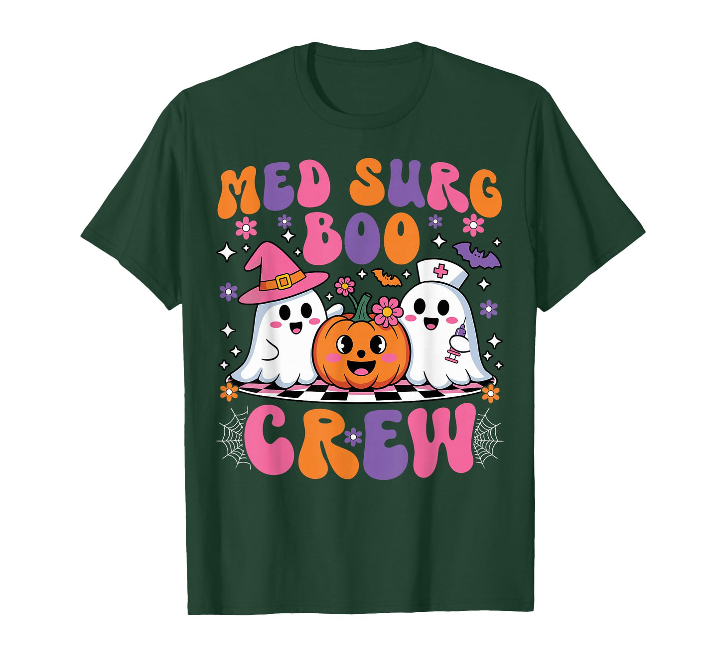 Med Surg Nurse Boo Crew Surgical Nursing Ghost Halloween T-Shirt