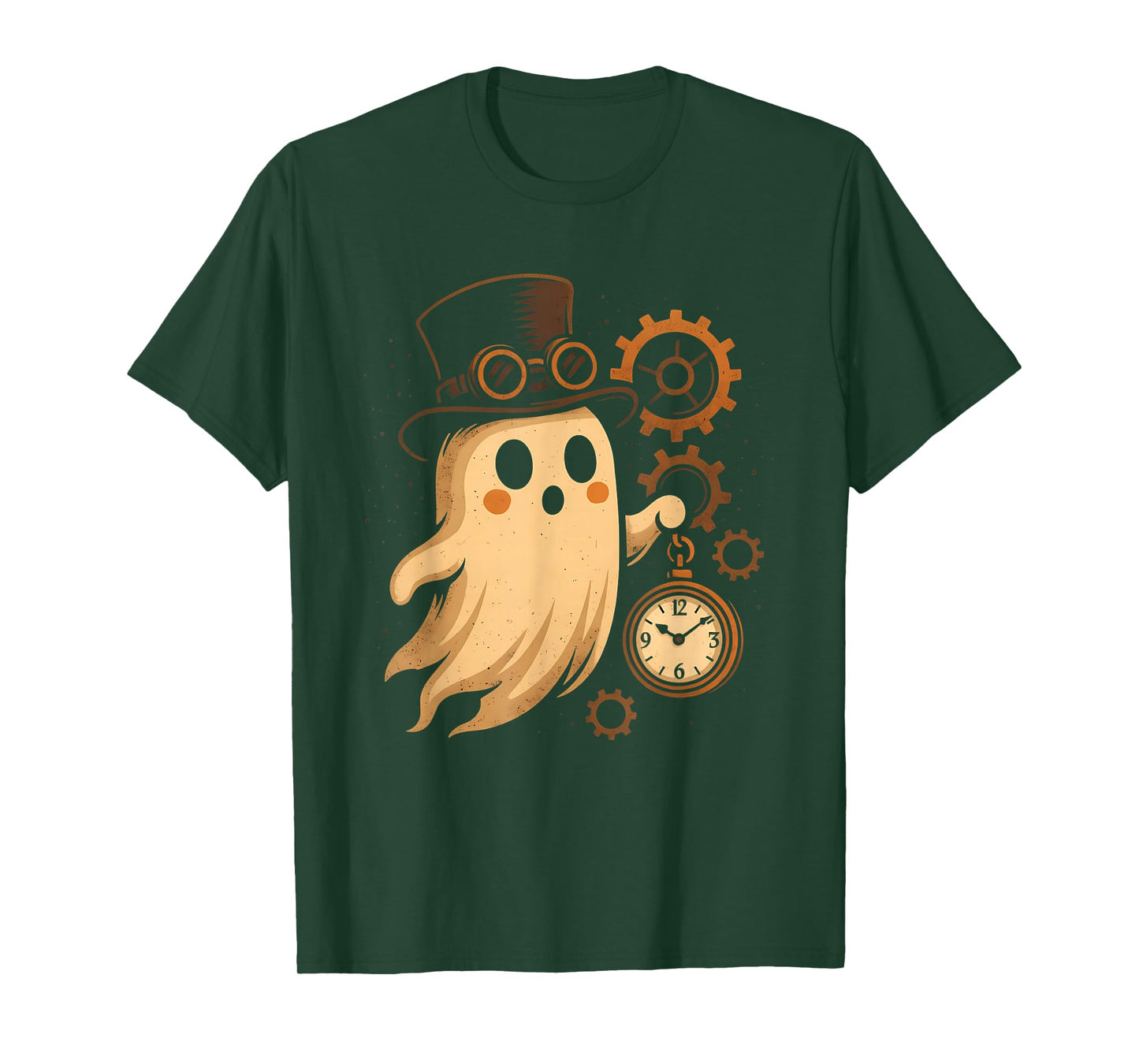 Steampunk Ghost with Top Hat T-Shirt
