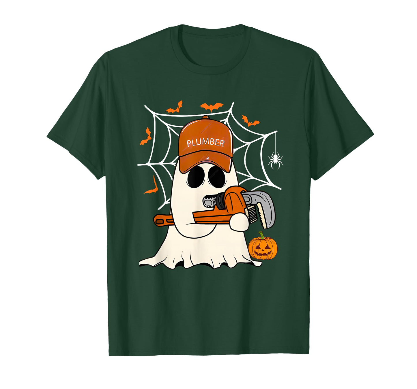 Ghost Plumber Funny Plumbing Halloween Costume for Plumbers T-Shirt