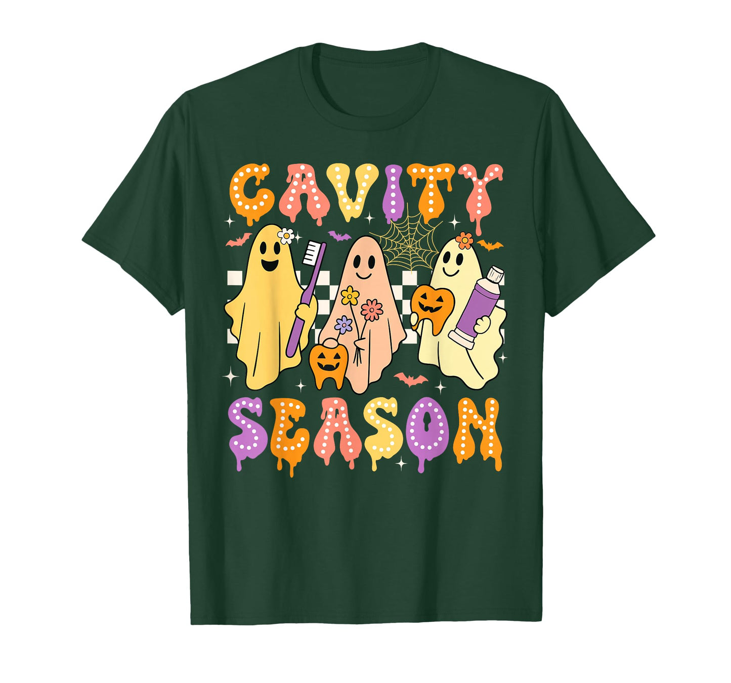 Halloween Dentist Cavity Season Dental Women Men T-Shirt